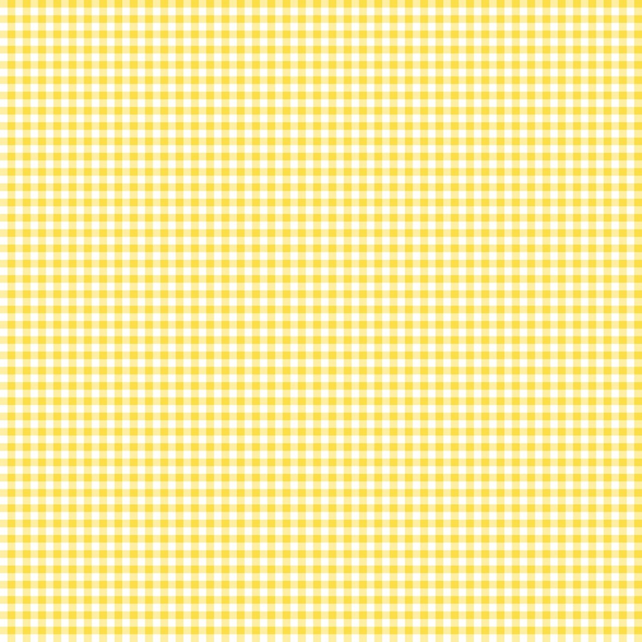 Fabric Wilmington Essentials White/Bright Yellow Mini Gingham Classics by the Quarter Yard 39161-155